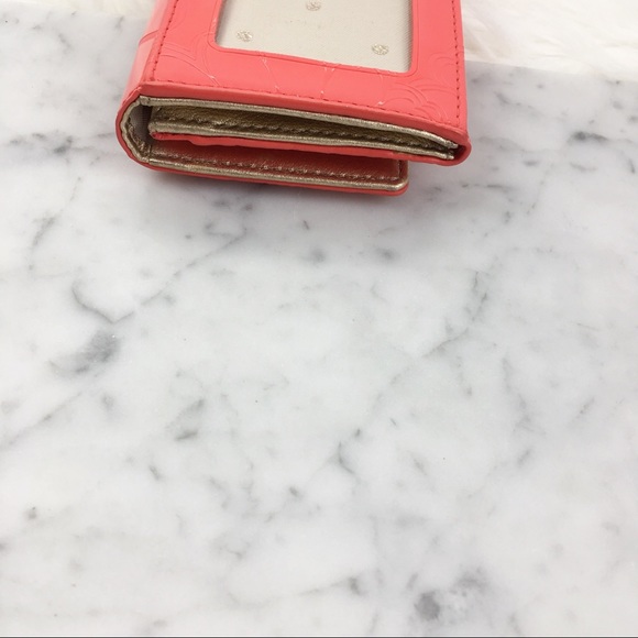 Kate spade pink patent embossed keychain wallet - Picture 6 of 8